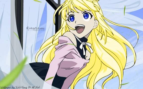 Blond anime girl