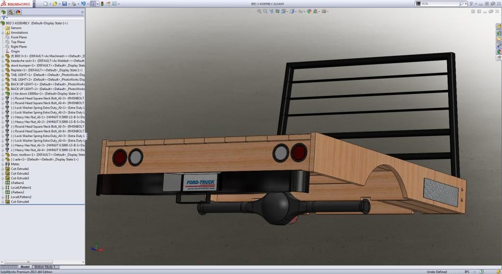 WOOD FLATBED BUILD - 3D MODEL AND CONSTRUCTION PLANS