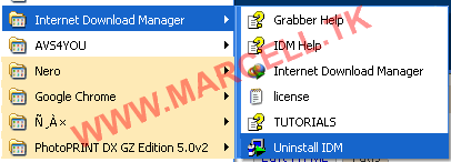 uninstal idm 6.0