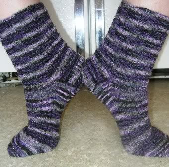 Purple Socks - finished