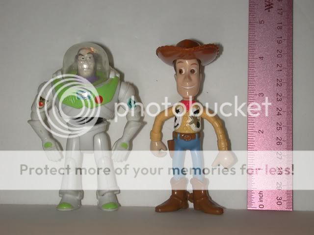 Disney 2 pc Lot Figures Toy Story Woody & Buzz Lightyear  