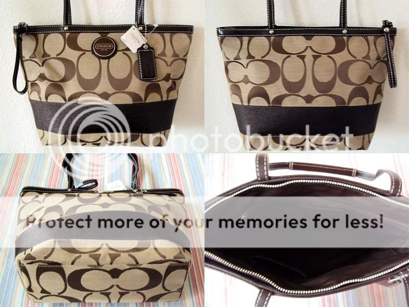 NWT Coach Signature Tote Bag Purse 17433, 17587 Muitl Colors  